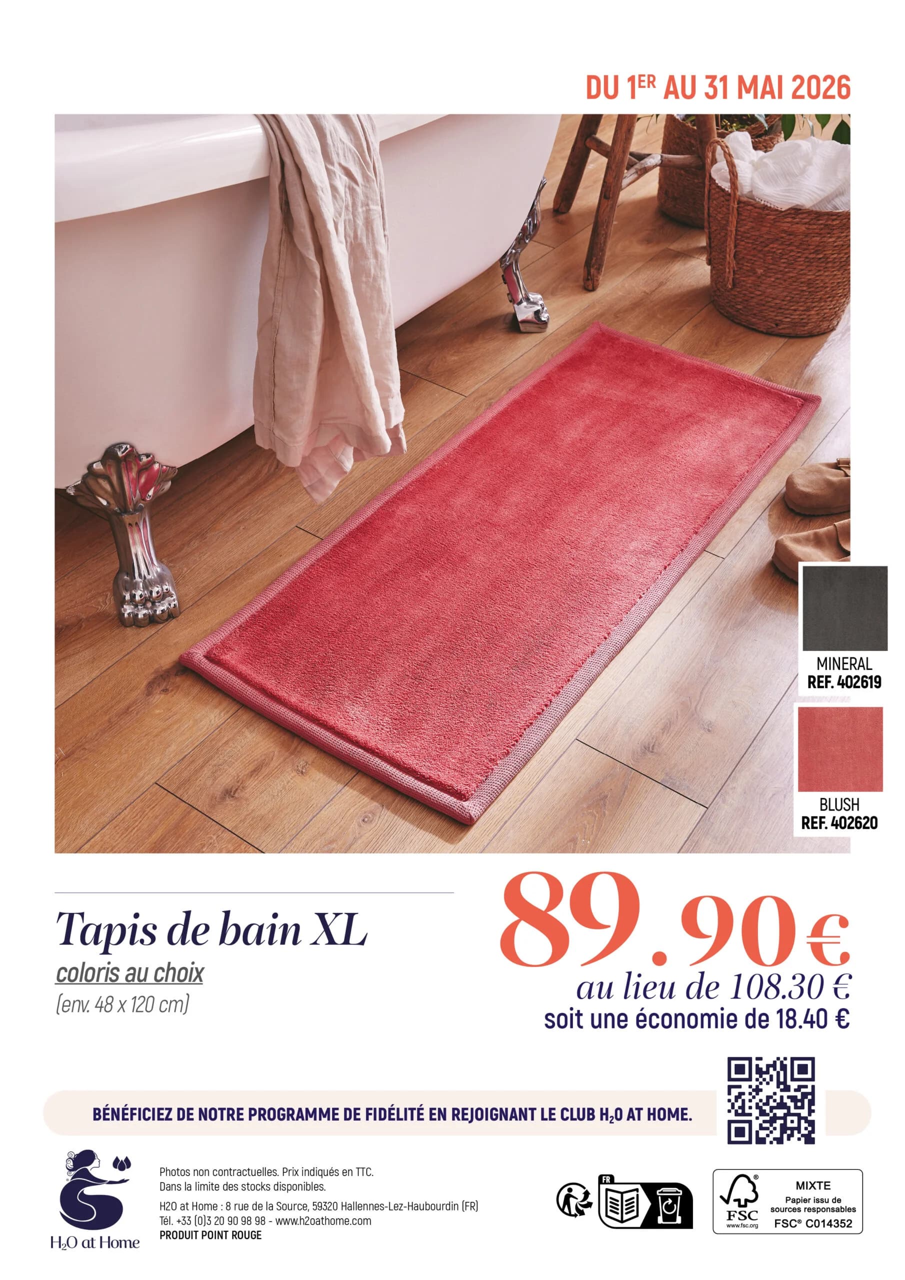 Promo Tapis de bain XL