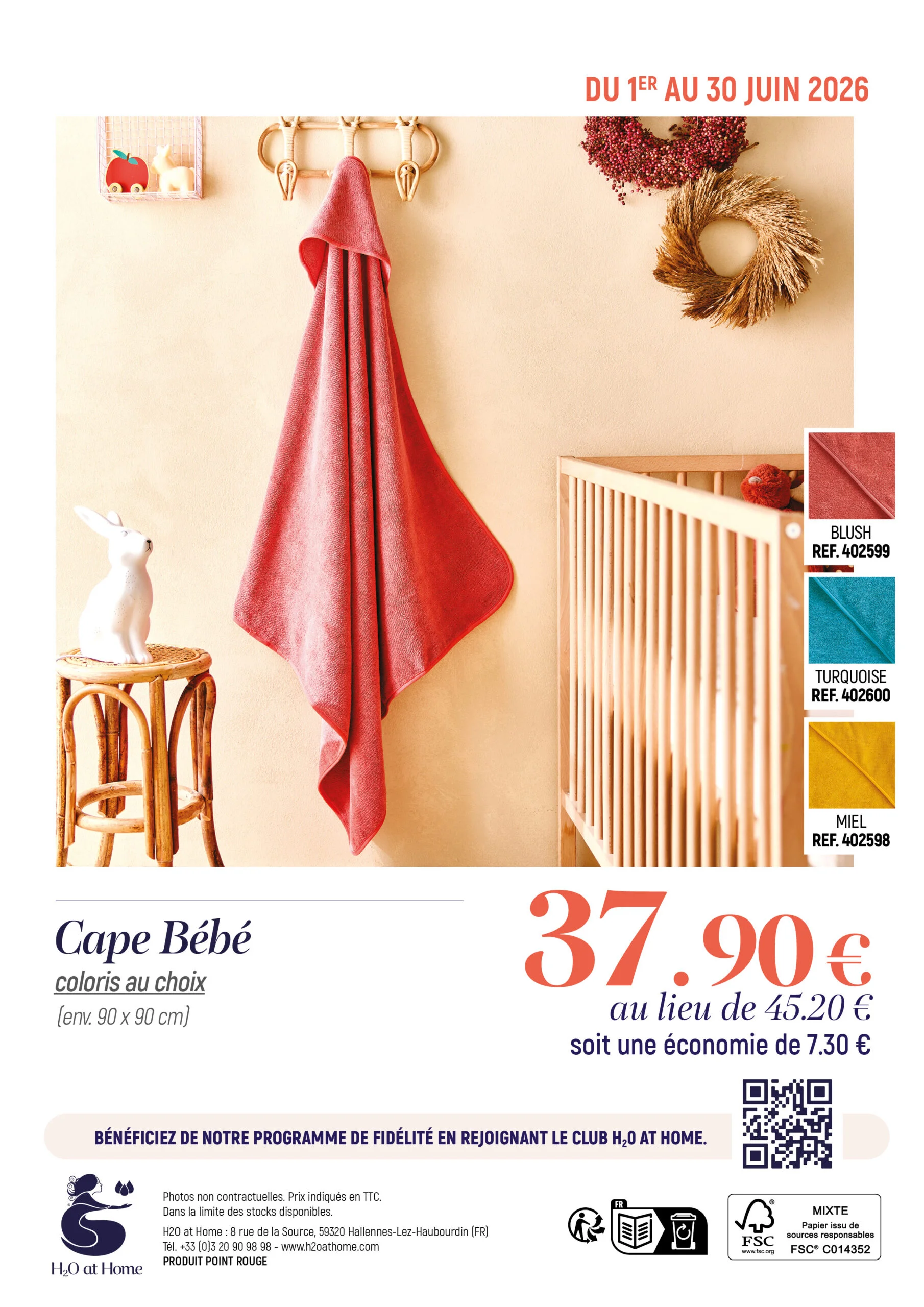 Cape bébé H2O at Home